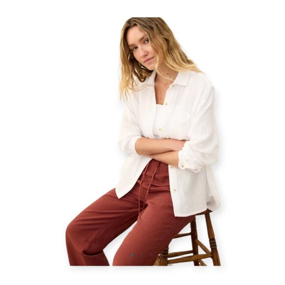 Cotton Gauzy Breathable Button-Up by Marine Layer size S EUC - Picture 4 of 15